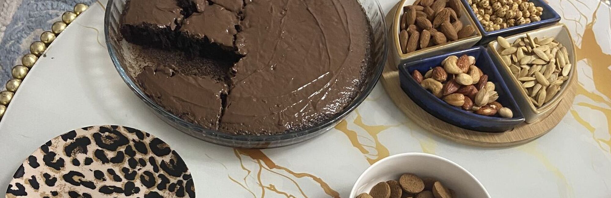 Foto gedekte tafel huisbezoek